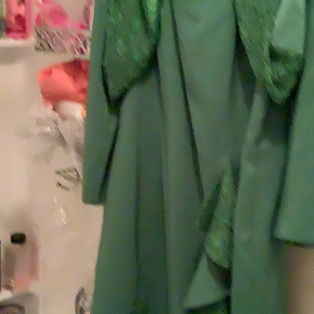 2 piec jacket dress green with matching jacket